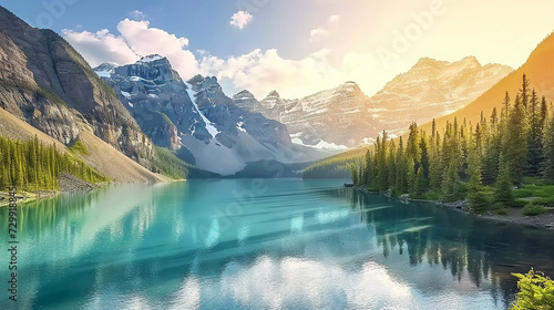 Beautiful Scenery Of The Famous Lake