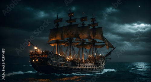 Scary pirate ship 