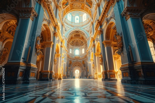 Photo of church interior design