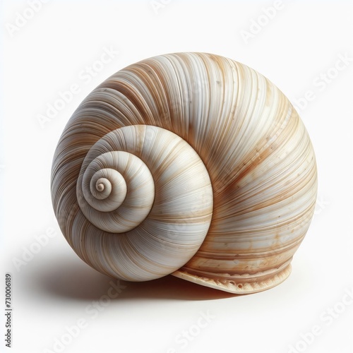 snail on white background 