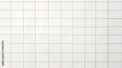 Clean white ceramic tile wall texture for bathroom and kitchen