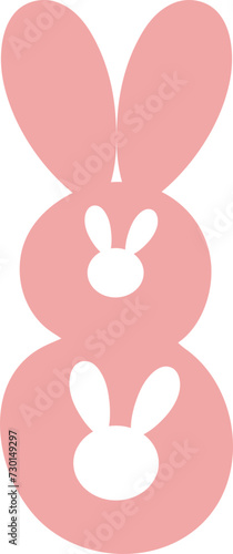 8 eight bunny number letter alphabet