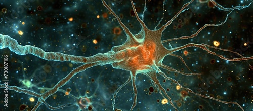 Satellite cells surround rounded soma of pseudounipolar neurons in the dorsal root ganglion.