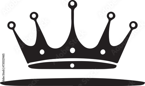 Crown vector icon design isolated on white background king or queen symbol for your web site design
