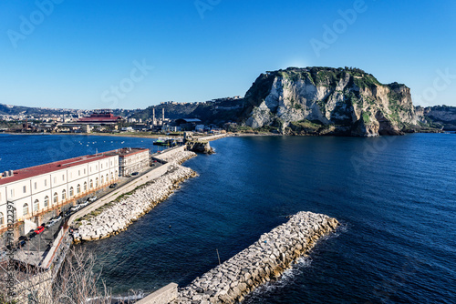 Trentaremi bay from Nisida Island in the gulf of Naples, Italy