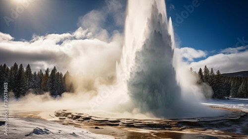 Image of geyser eruption.