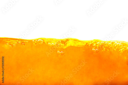 orange juice and bubbles