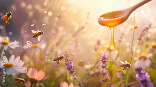 Holzlöffel und Bienen umschmeicheln die Sinne