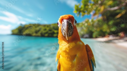 Digital Avian Avatar Tweets Live Adventures from Exotic Locales