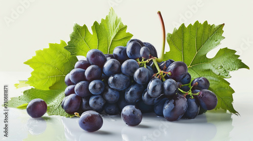 Bunch of Grapes on Table