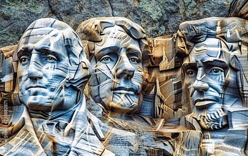 Rockin' the Presidents: A Monumental Celebration of the Founding Fathers Generative AI