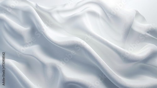 Abstract white fabric background with soft waves, taut surface, going in the same direction. --ar 16:9 --v 6 Job ID: 8963afd3-3942-4a66-a21c-295df0fc9388