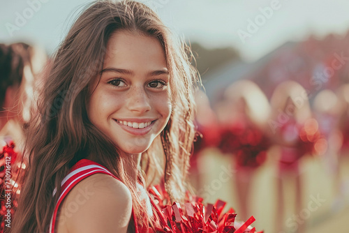 Young teenage girl cheerleader 