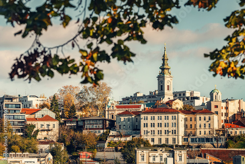 Explore Belgrade's rich history and architecture, where churches stand tall against the city's urban backdrop.