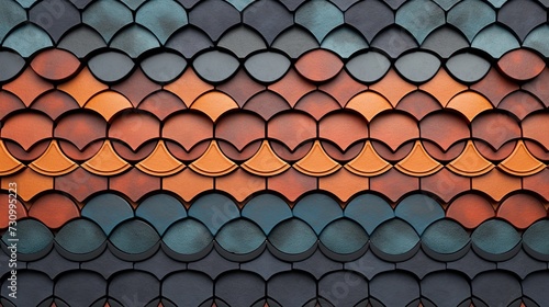 Decorative clinker tiles for building facades.