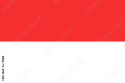 National flag of Monaco vector