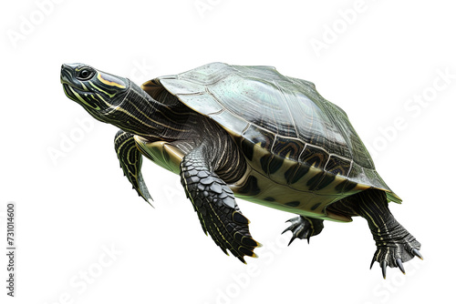 Turtle on isolated background