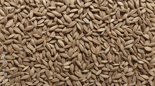 caraway seeds line isolated on white