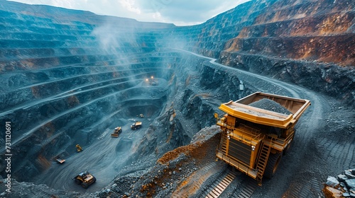 a large open pit