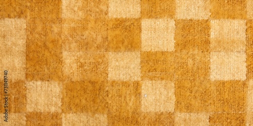 Mustard no creases, no wrinkles, square checkered carpet texture, rug texture