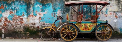 Bengali design on a rickshaw