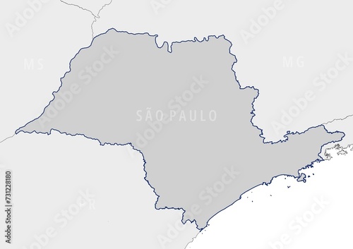 Mapa del estado de São Paulo