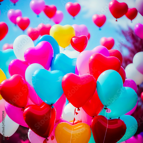 Balony w kształcie serc