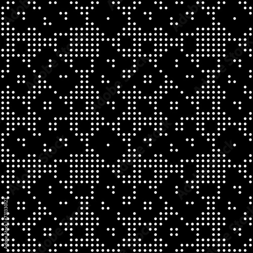 Seamless pattern. Figures background. Circles ornament. Simple shapes wallpaper. Dots motif. Geometrical backdrop. Digital paper, web designing, textile print. Vector