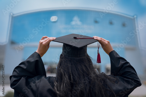 graduate with diploma