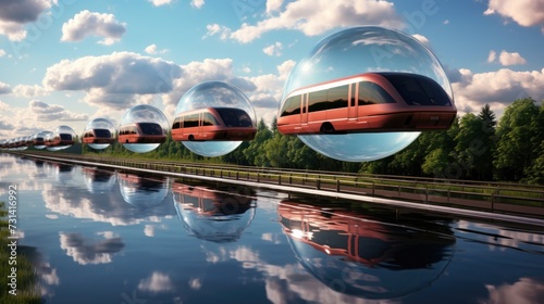 Magnetic levitation monorails