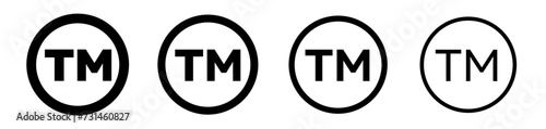 Brand Legitimacy Line Icon. Trademark Representation icon in black and white color.