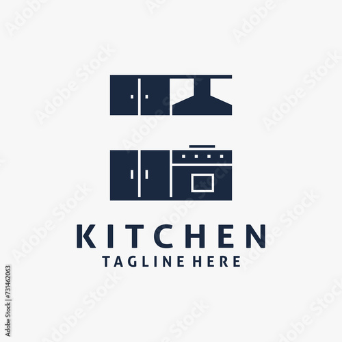 Kitchen furniture interior logo design