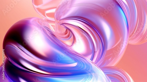 Overlighting color hologram with blue white and pink color. Abstract tesktura in 3d style.