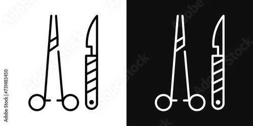 Surgery icon set. vector illustration