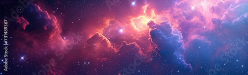 Star galaxy astronomy background . Banner