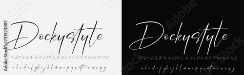 Signature Font Calligraphy Logotype Script Brush Font Type Font lettering handwritten