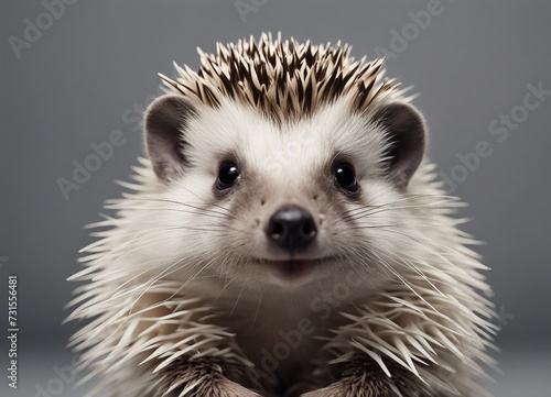 Portrait of a cute little hedgehog (Erinaceus Europaeus)