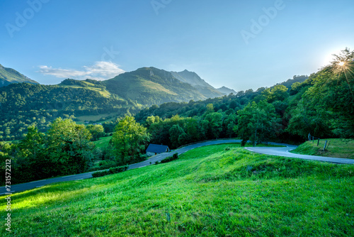 Pyrenean landscape in the mountains