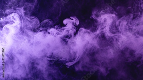 Purple Smoke on a Black Background