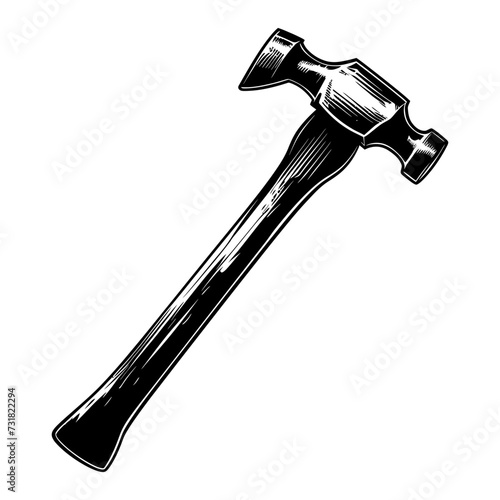Silhouette hammer black color only
