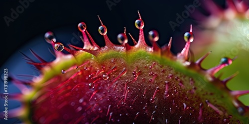 Closeup photo of a venus flytrap plant