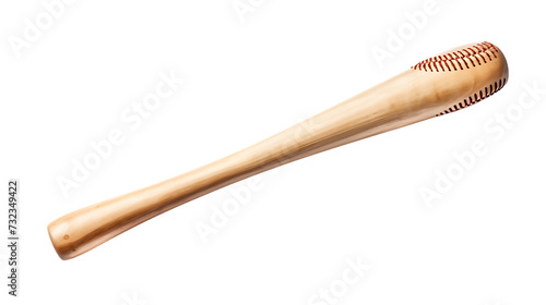 Wooden baseball bat isolated on white background png