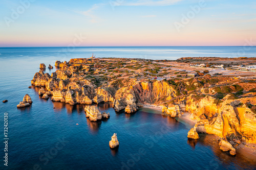 Scenic Coast Of Lagos, Algarve, Portugal