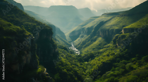 大自然の渓谷