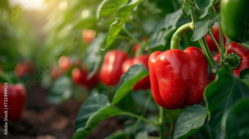 Peppers of every hue flourish in the glasshouse, their vibrant colors a result of meticulous farming techniques that ensure health and taste.