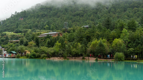 lake and mountains Lijiang China