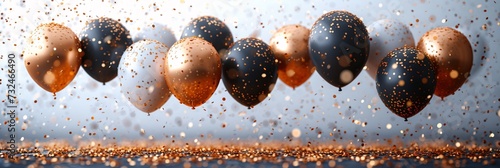 Golden Balloons and Black Balls: A Festive and Fashionable Display Generative AI
