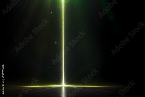 a photograph of an Asymmetric green light burst_ abstract beautiful ray