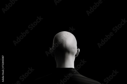 a person with a thinning hairline, encapsulating the essence of hair loss.