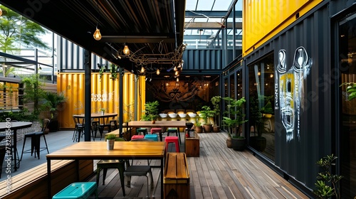 Green Dining Oasis: Transforming Shipping Containers into an Eco-Friendly Sustainable Restaurant